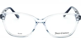 Juicy Couture JU218 Rectangular Clear-Demo Frame Eyeglasses - Crystal