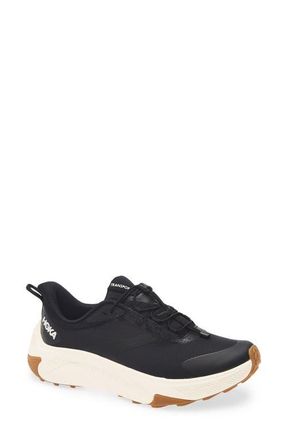Hoka One One Transport 2 Waterproof Sneaker in Black /Alabaster at Nordstrom, Size 5.5