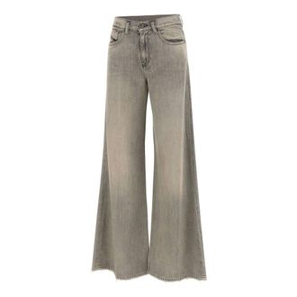 Diesel Wide Jeans, female, Gray, Size: W27 L32 1978 D-Akemi L.32