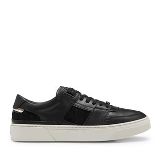 HUGO BOSS Mens Gary Tennis Trainers in Black - Size UK 12
