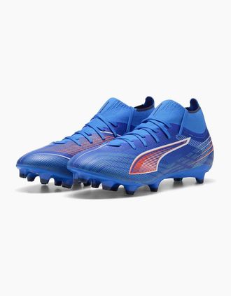 Puma Mens Puma Ultra 5 Match Adults Firm Ground Football Boots - Blue/Multi - Size: 11.5