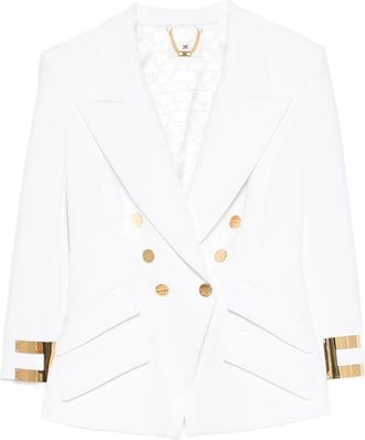 Elisabetta Franchi Double-breasted Three-quarter Sleeve Jacket