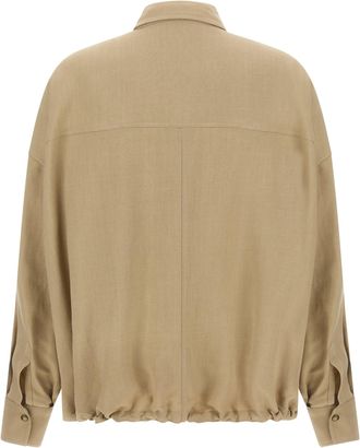 Brunello Cucinelli Womens Beige Viscose Blouse