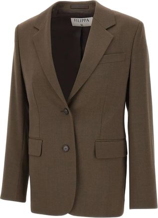 Filippa K Blazer Delilah con spalle imbottite - Marrone