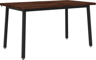 vidaXL 120 X 90 X 75 Cm Madera De Acacia S&oacute;lida Marr&oacute;n Oscuro Y Negro Vidaxl