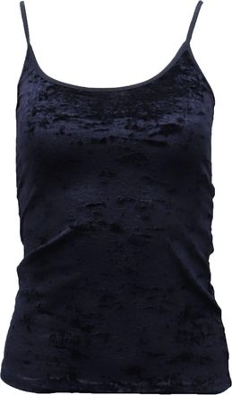 Vince Velvet Camisole in Navy Blue Polyamide