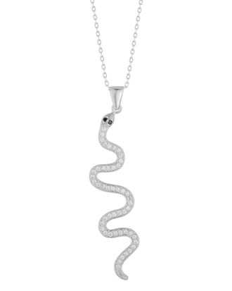 Sphera Milano Dnu 0 Units Sold Sphera Milano Silver Cz Snake Necklace
