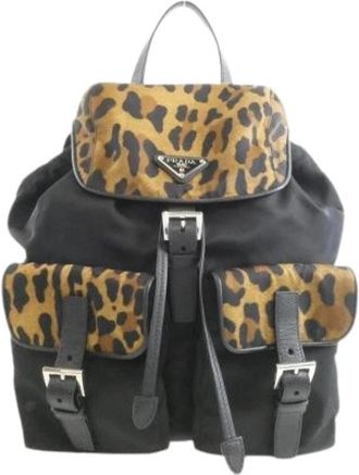 Prada Pre-owned Tessuto ST Leop Backpack - Dames - Vintage Rugzakken - Veelkleurig - ONE Size - Vintage