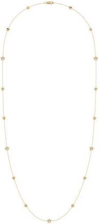 LuvMyJewelry Dreamer Lucky Star Diamond Station Necklace - 0.27ct. in 14Kt Gold Vermeil On Sterling at Nordstrom Rack