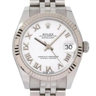 Rolex Pre-owned Datejust 31 - Dames - Vintage Horloges - Wit - ONE Size - Vintage