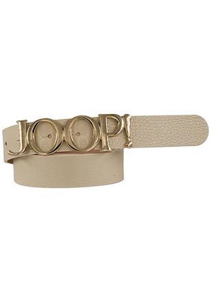 Joop Lederg&uuml;rtel JOOP, Damen, Gr. 100, cream, Rindsleder, G&uuml;rtel Lederg&uuml;rtel, aus Rindnappaleder mit Logo-Pin-Schliesse, Breite 2,5cm