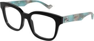 Gucci Glasses, female, Black, Size: 52 MM Square Glasses