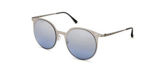 Italia Independent II 0225 075.SME Womens Sunglasses Silver Size 53