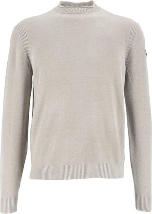 Roberto Ricci Design Velvet-Like Round-Neck Knit Sweater