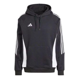 adidas Tiro 24 Sweat Soccer Hoodie Asia Sizing Black White IJ7673