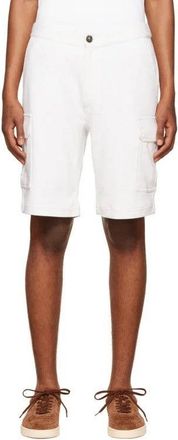 Brunello Cucinelli Cotton Cargo Cargo Shorts - White