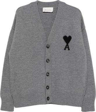 Ami Heren, Truien, Grijs, Maat: XS Wol