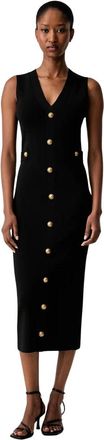 Michael Kors Dames, Jurken, Zwart, Maat: XL Nylon