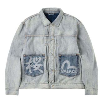 Palace x EVISU Type 2 Denim Jacket Reverse Indigo P30JK195