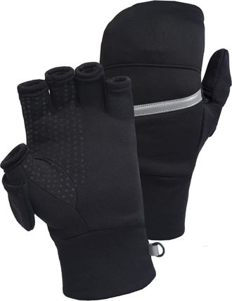 TrailHeads Mens Power Stretch Convertible Mittens - medium/large