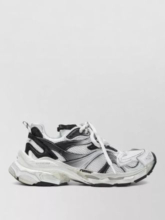 Balenciaga chunky sole mesh upper lace up sneakers