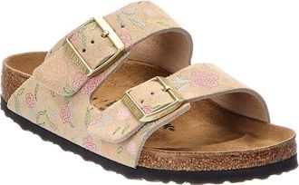 Birkenstock Arizona Flowers Sandcastle Suede Sandal
