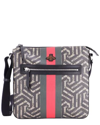 Gucci Front Zip Messenger Caleido Gg Coated Medium (Authentic Pre-Loved)