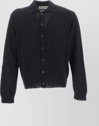 Our Legacy ribbed polo knit sweater