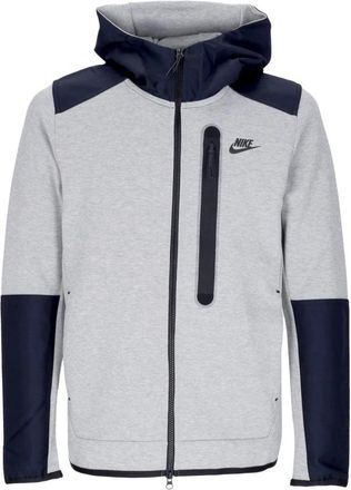 Nike Tech Fleece Hooded Zip Sweatshirt - Heren - Sportshirts - Grijs - XL - Katoen - Fitness