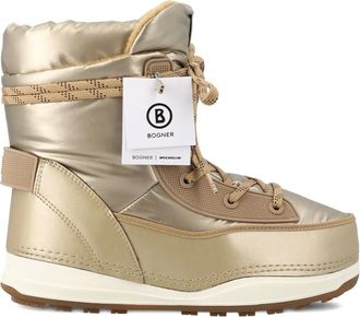 Bogner lace-up logo boots - women - Rubber/Artificial Leather/Nylon/Fabric - 39 - Neutrals