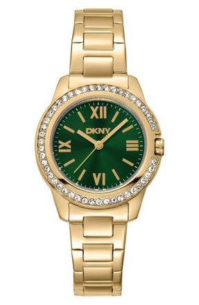 DKNY L 105 Bracelet Watch in Dark Green at Nordstrom