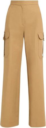 Max Mara Wide Trousers, female, Beige, 2XS, Cargo Wide-Leg Trouser Beige