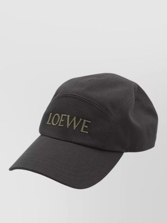 Loewe cotton drill camp hat curved brim