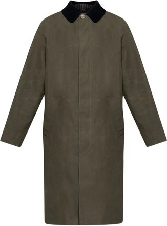 A.P.C. Cappotto con colletto a coste - Verde
