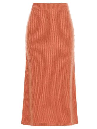 Chlo&eacute; Womens Knit Long Skirt