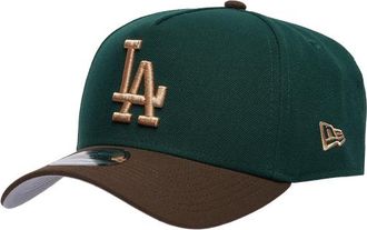 New Era Womens Los Angeles Dodgers Dodgers 9Forty A-Frame Cap - Adult Dark Green/Walnut