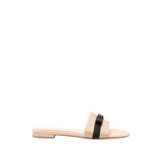 Gianvito Rossi Dames, Schoenen, Beige, Maat: 39 1/2 EU Linnen