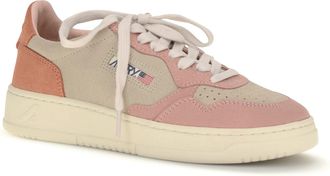 Autry Womens Medalist Low Sneakers Trcolor-Suede Papaya-Butter-Cammeo Trcolor/suede Papaya/butter/cammeo