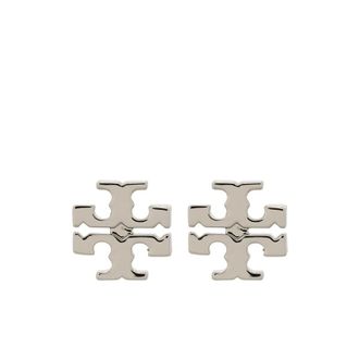 Tory Burch Tory Burch, Earrings, female, Gray, Size: ONE SIZE Icon Stud Earrings