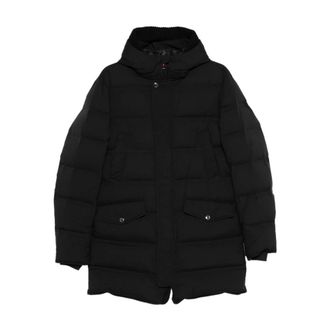 Kired Gewatteerde jas met capuchon - Heren - Parka Jassen - Zwart - 2XL - Jassen