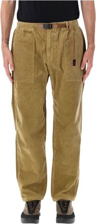 Gramicci Corduroy Loose Tapered Ridge Pant - Heren - Straight fit broeken - Bruin - M - Katoen - Broeken