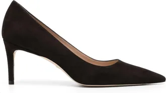 Stuart Weitzman Stuart 75mm suede pumps - women - Suede - 36 - Brown