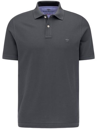 Fynch-Hatton Poloshirt FYNCH-HATTON, Herren, Gr. XL (56/58), grau (asphalt), Jersey, Obermaterial: 100% Baumwolle, unifarben, normal, ohne Ausschnitt, Shirts Polos
