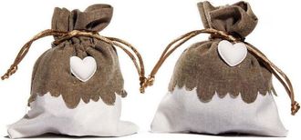 Trade Shop Trade Shop - Sacchetti Porta Confetti Bomboniera Con Gessetto In Vari Colori Per Cerimonia - Brown