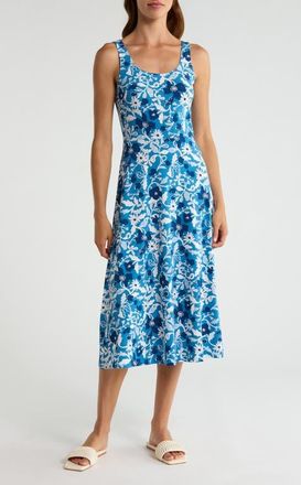 Seasalt Cornwall Sun Gleam Dress in Winding Meadow Sailboats at Nordstrom, Size 16