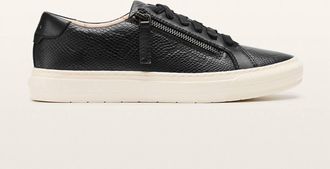 FRANKiE4 Womens Billie Embossed Sneaker In Black Reptile