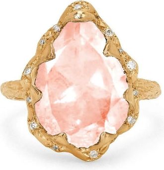 Logan Hollowell 14kt geelgouden ring met diamant