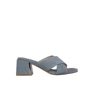 Alma En Pena Double Strap Sandal - Dames - Muiltjes - Blauw - 38 EU - Leer - Schoenen