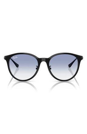 Ray-Ban 55mm Gradient Round Sunglasses in Black at Nordstrom