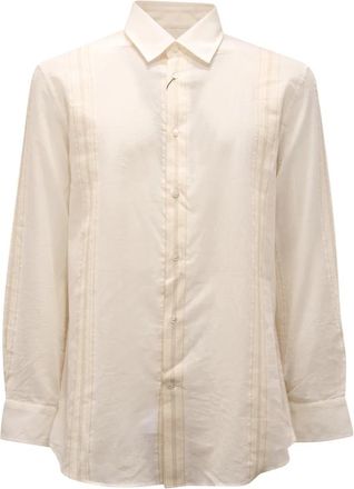 Etro Italiaans overhemd - Heren - Casual Overhemden - Wit - XS - Overhemden